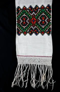 Beautiful handmade embroidery Stock Photos