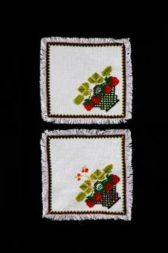 Beautiful handmade embroidery Stock Photos