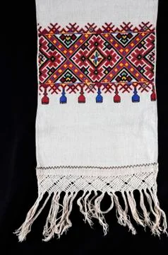 Beautiful handmade embroidery Stock Photos