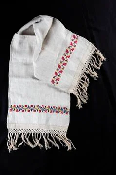 Beautiful handmade embroidery Stock Photos