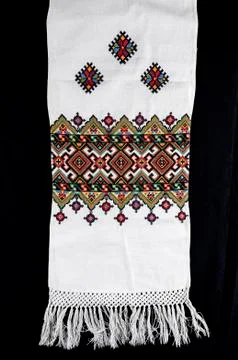 Beautiful handmade embroidery Stock Photos