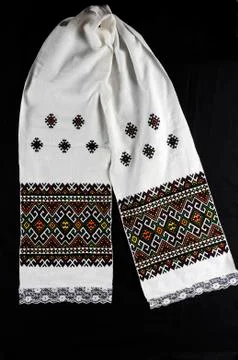 Beautiful handmade embroidery Stock Photos