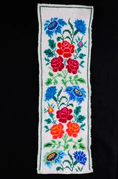 Beautiful handmade embroidery Stock Photos