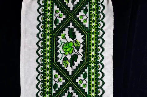 Beautiful handmade embroidery Stock Photos