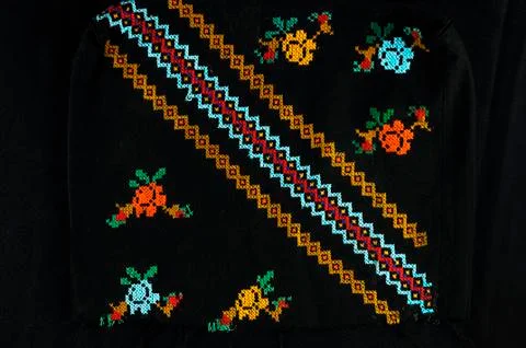 Beautiful handmade embroidery Stock Photos