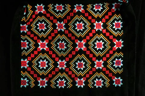 Beautiful handmade embroidery Stock Photos