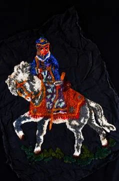Beautiful handmade embroidery Stock Photos