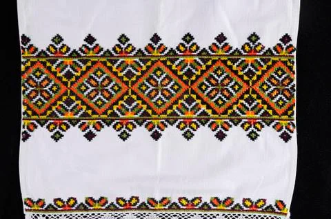 Beautiful handmade embroidery Stock Photos