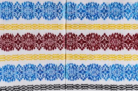 Beautiful handmade embroidery Stock Photos