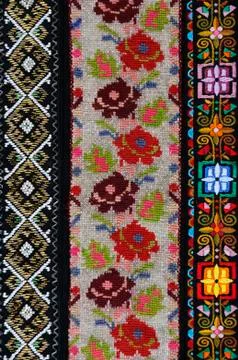 Beautiful handmade embroidery Stock Photos