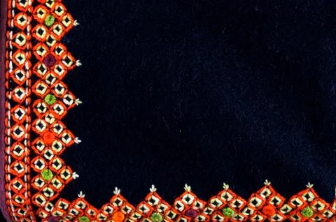 Beautiful handmade embroidery Stock Photos