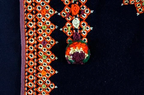 Beautiful handmade embroidery Stock Photos