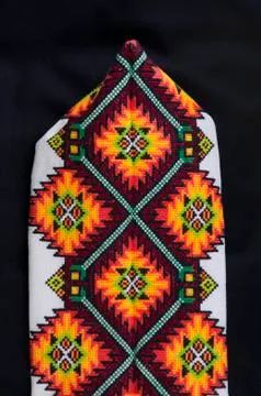 Beautiful handmade embroidery Stock Photos