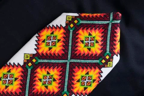 Beautiful handmade embroidery Stock Photos