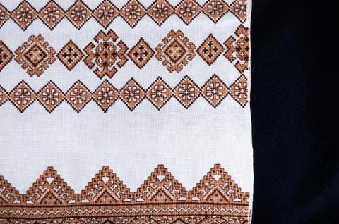 Beautiful handmade embroidery Stock Photos