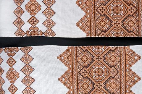 Beautiful handmade embroidery Stock Photos