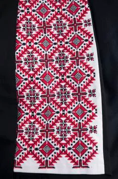 Beautiful handmade embroidery Stock Photos