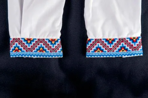 Beautiful handmade embroidery Stock Photos