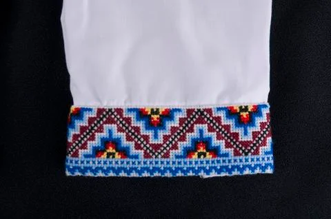 Beautiful handmade embroidery Stock Photos