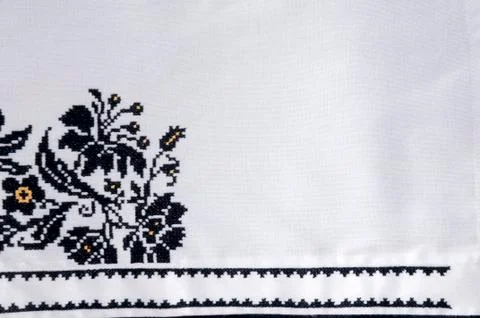 Beautiful handmade embroidery Stock Photos
