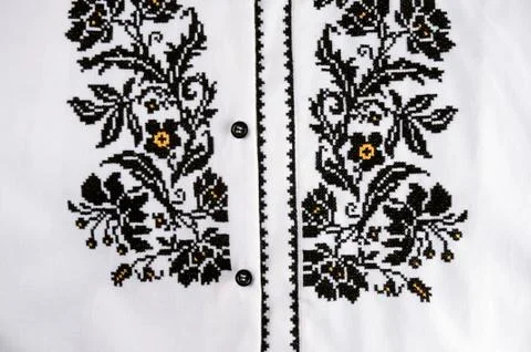 Beautiful handmade embroidery Stock Photos