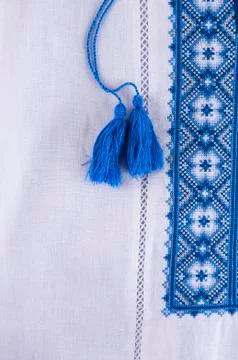 Beautiful handmade embroidery Stock Photos