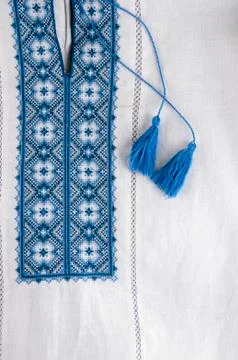 Beautiful handmade embroidery Stock Photos