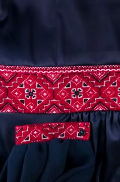 Beautiful handmade embroidery Stock Photos
