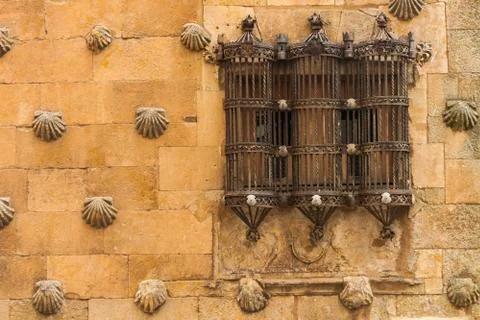 Beautiful hard forge in the house of shells salamanca Stock Photos