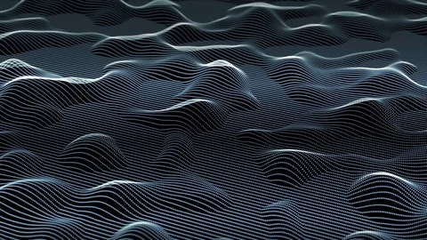 Beautiful harmonious motion of particles in space. abstract background. seamless Stock Footage 81267526