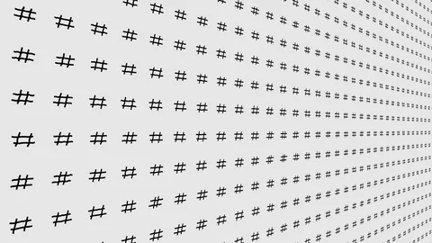 Beautiful Hash Tag Pattern for Motion Graphics and Wedding 스톡 동영상 91615431