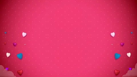 Beautiful Heart Floating 4K Background Romantic Glowing Motion Animation Stock-Footage 323694812