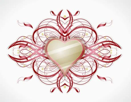 Beautiful heart Stock Illustration