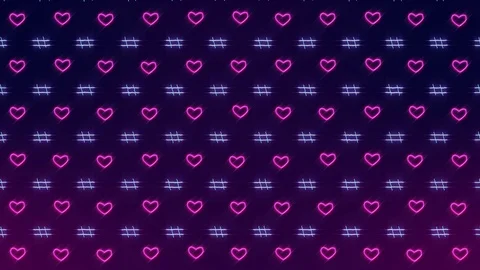 Beautiful Heart Pattern for Motion Graphics and Wedding Stock Footage 91635262