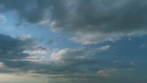Beautiful heaven with dramatic light. Massive thunderstorm moves with cumulus Stock Photos