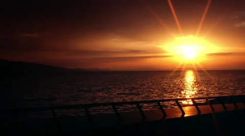 Beautiful heavenly sunset Stock Footage 68885232