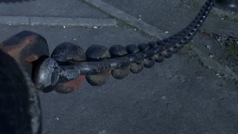 Beautiful heavy chains Stock Footage 122625601