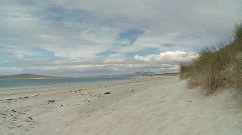 Beautiful Hebredes beech pan's Video stock 11299997