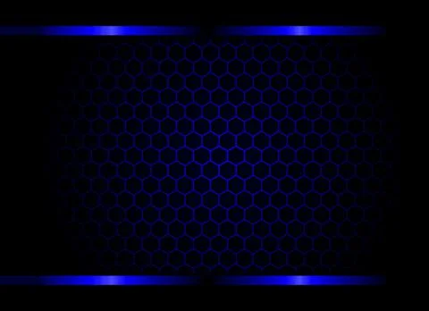 Beautiful Hexagonal Blue Theme Gaming Background Illustration Stock Illustration