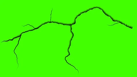 Beautiful High Quality Crack Green Screen Effect Get Your Video Footage Stock Footage 324623739