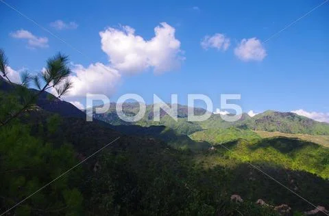 Beautiful hill of chinese Nanling ridge, Guangdong pro Stock Photos