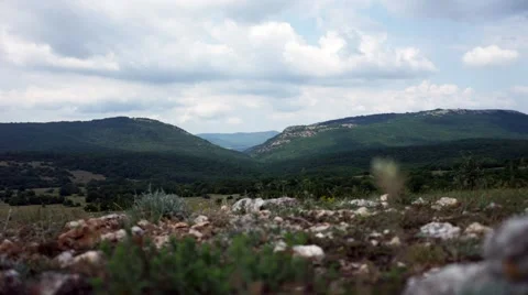 Beautiful hills and forests panorama 動画素材 62295053