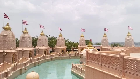 Beautiful Hindu temple Stock Footage 157288235