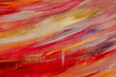 Beautiful horizontal texture painted in orange and red colors looks like suns Illustrazione stock