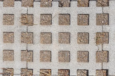 A beautiful horizontally texture of a gray path in the park Stock Photos