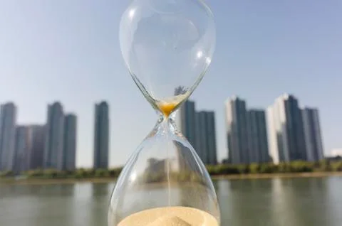 Beautiful hourglass, timer Stock Photos