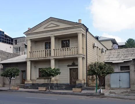 Beautiful house with columns Stock Photos