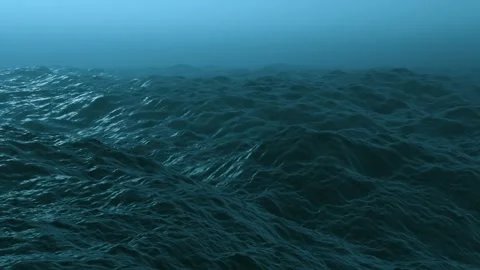Beautiful, huge waves during a storm at sea. Stock-Footage 301333555