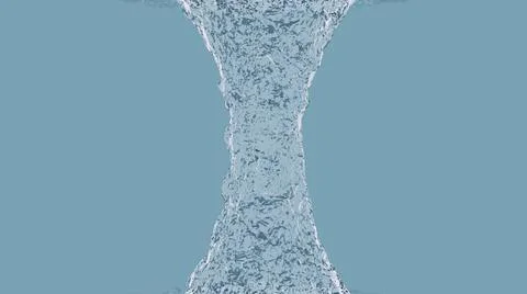 Beautiful Hyper realistic pure and fresh flowing water with light reflection Illustrazione stock