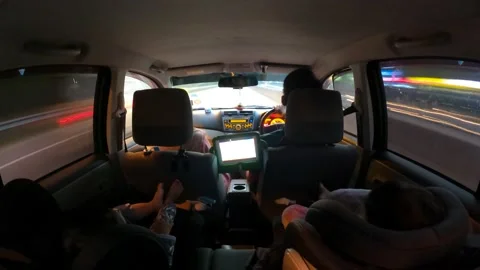 A beautiful hyperlapse of family Stock Footage 154209069